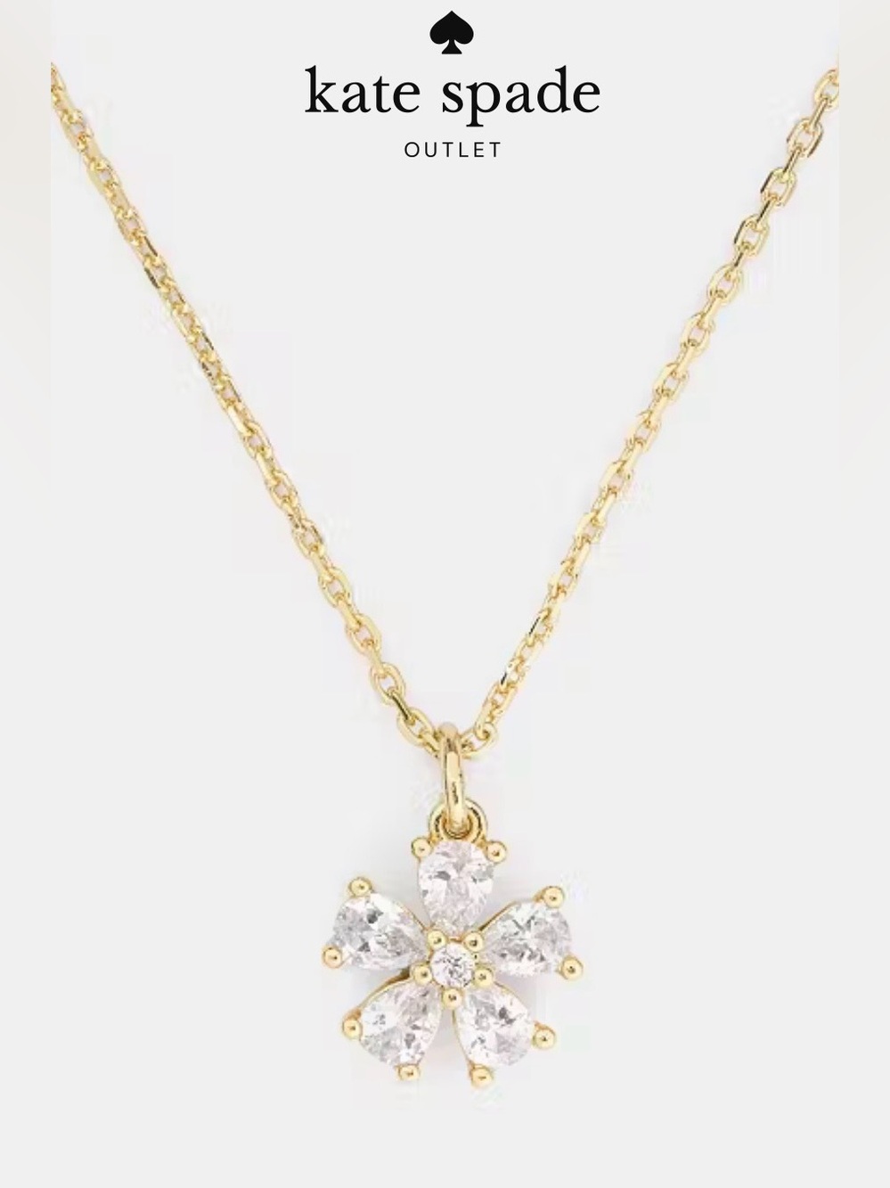 Kate Spade- You're A Gem Flower Pendant